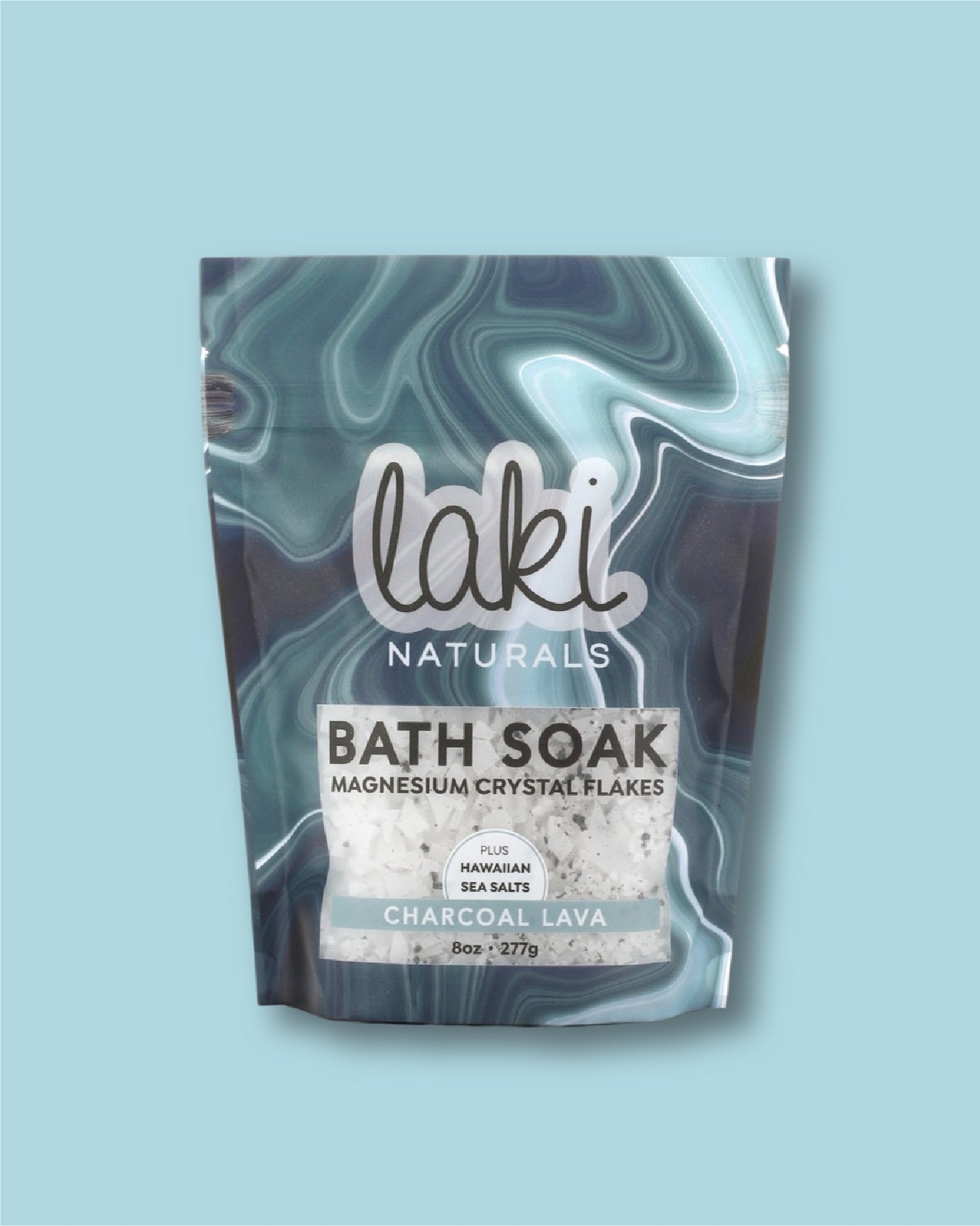Charcoal Lava Magnesium Bath Soak - Laki Naturals