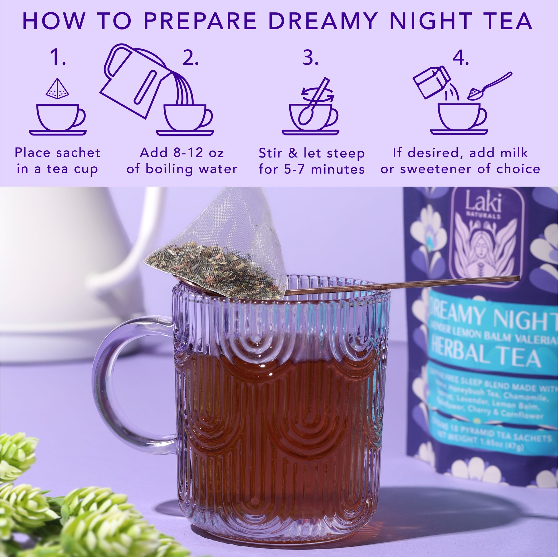 Dreamy Night Herbal Tea - Laki Naturals