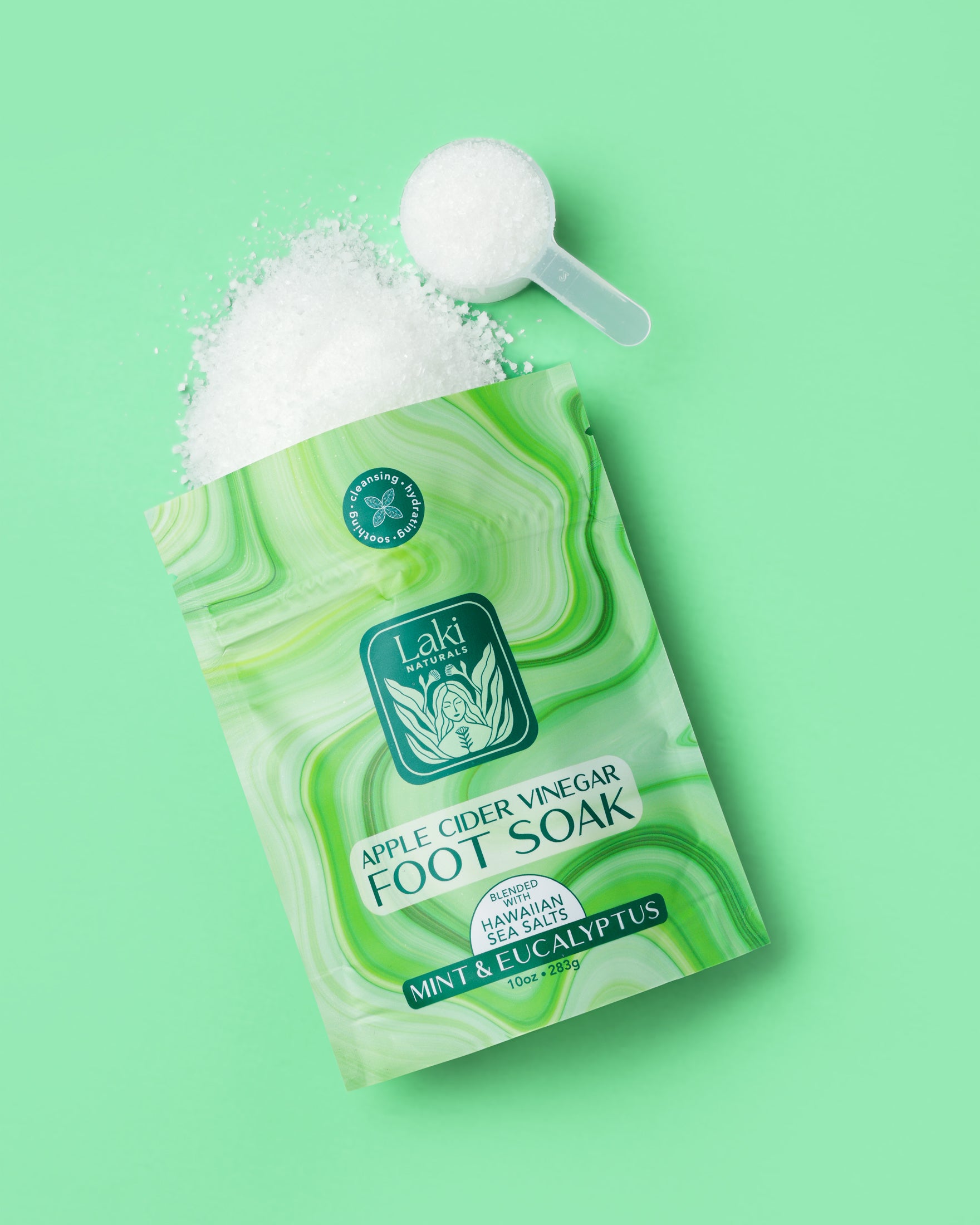 Mint & Eucalyptus Apple Cider Vinegar Foot Soak - Laki Naturals