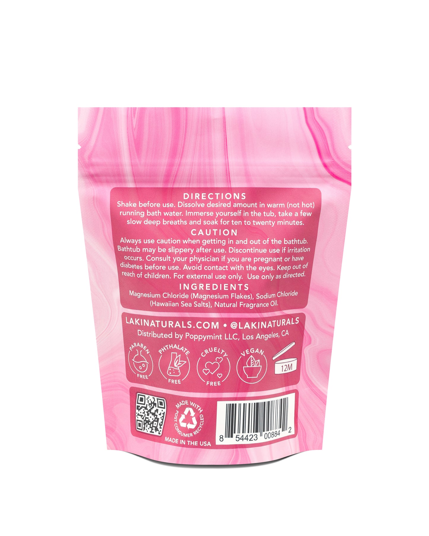 Rose Garden Magnesium Bath Soak - Laki Naturals