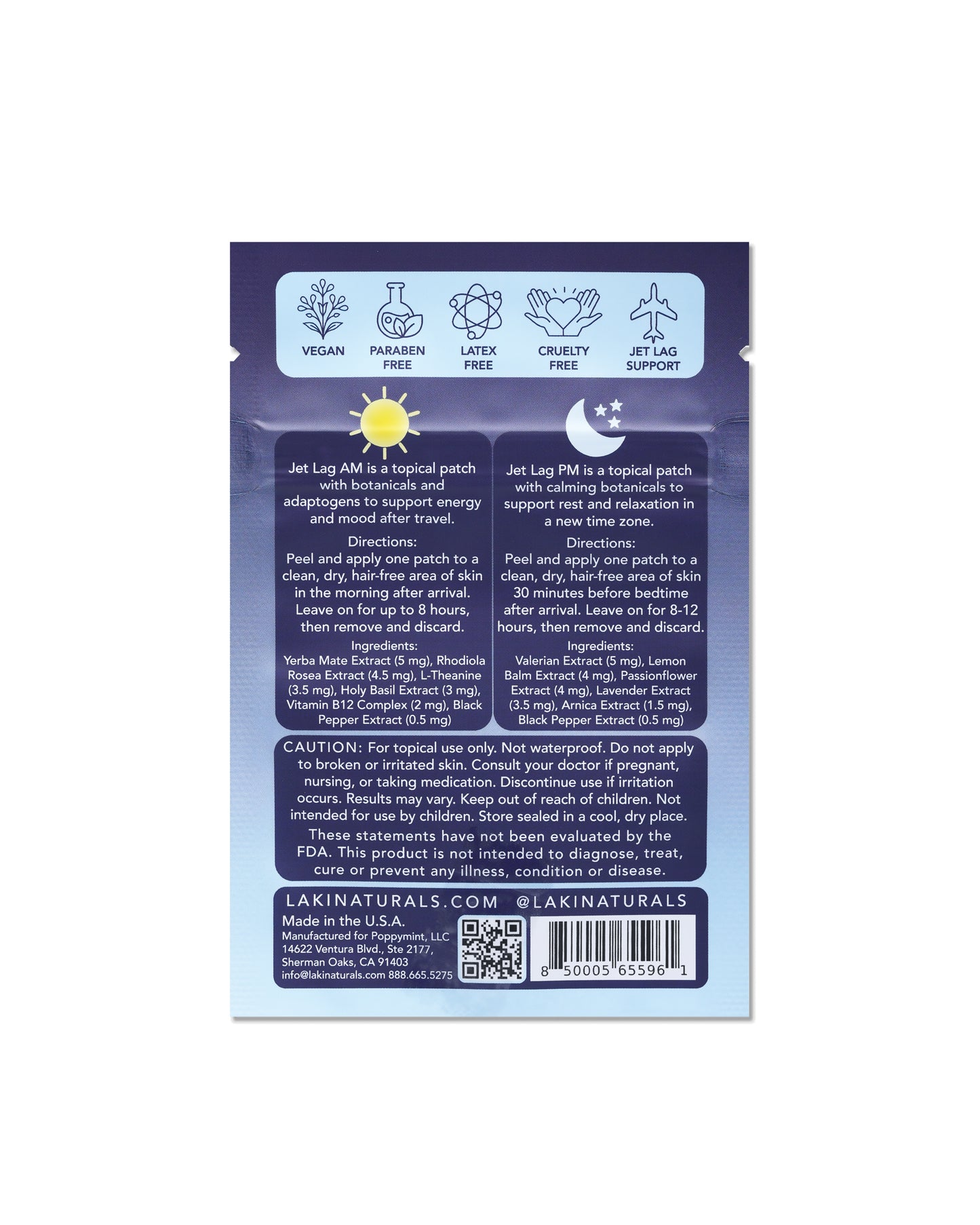 Jet Lag AM/PM Patch - Laki Naturals