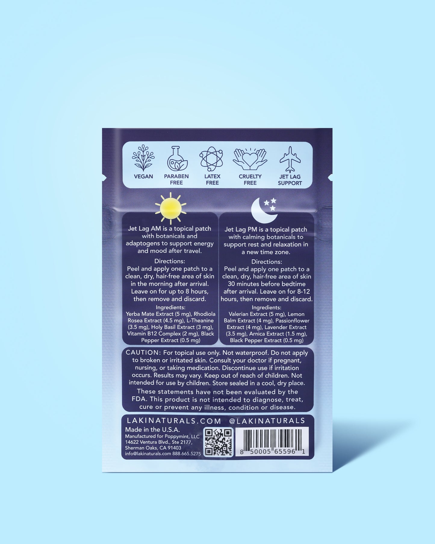 Jet Lag AM/PM Patch - Laki Naturals