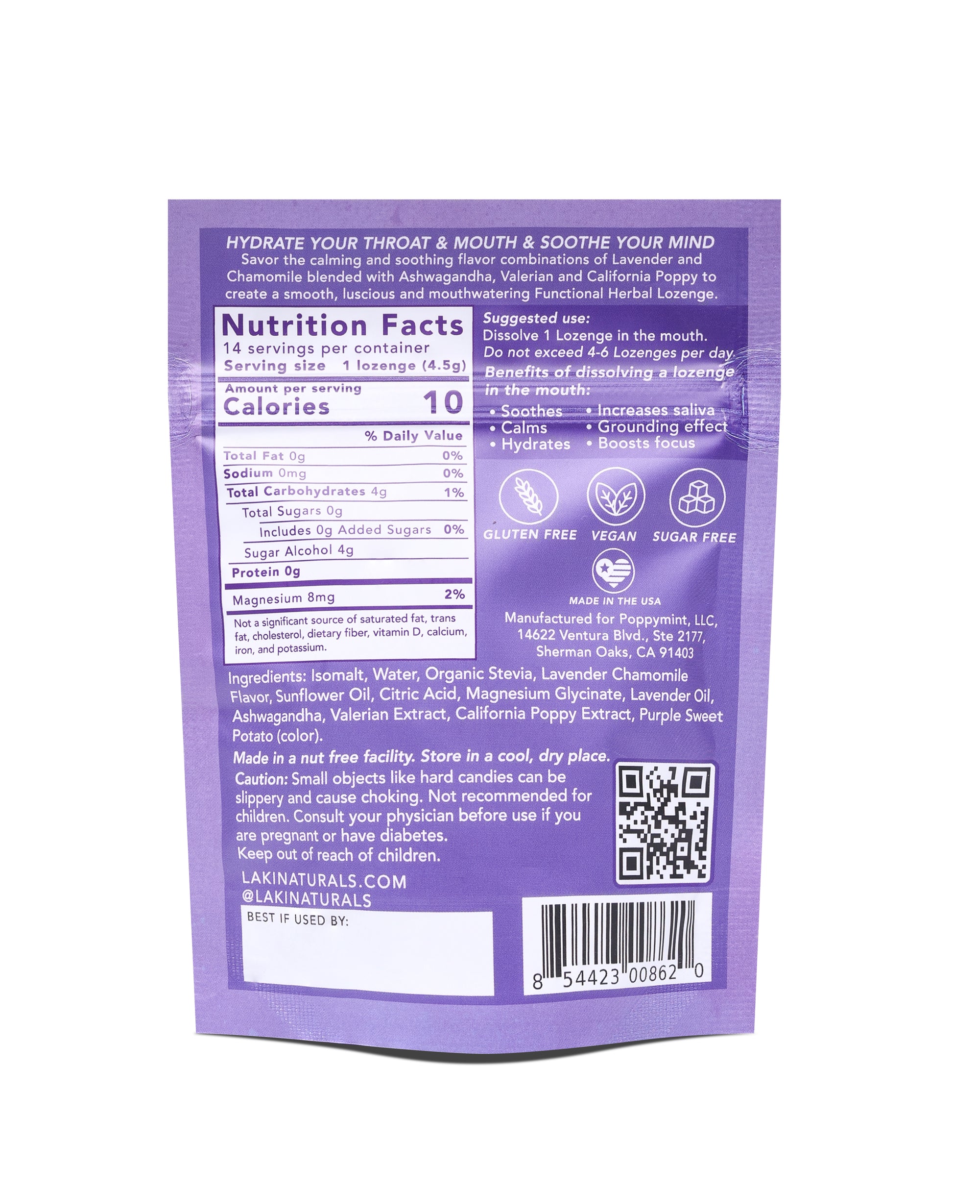 Functional Herbal Lozenges - Calm Mood - Laki Naturals