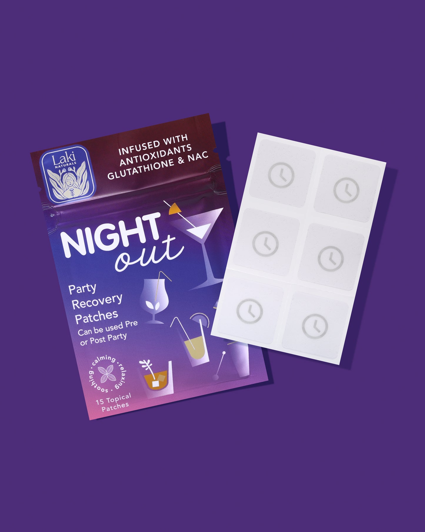 Night Out Patch for Hangovers - Laki Naturals
