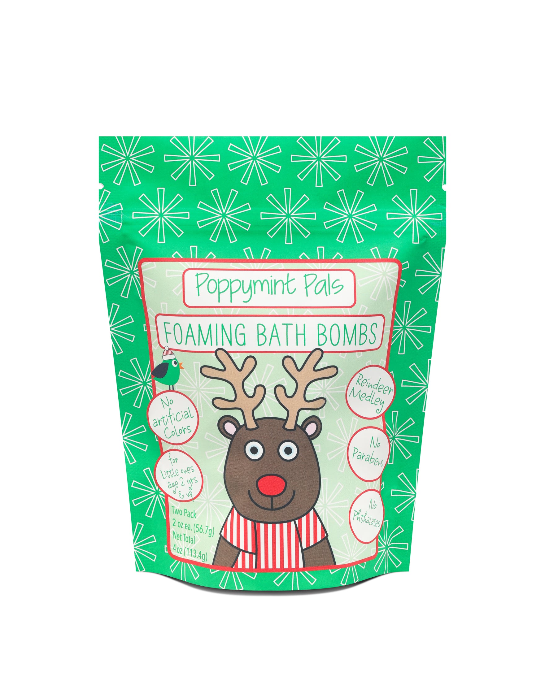 Poppymint Pals Holiday Bath Bombs - Laki Naturals