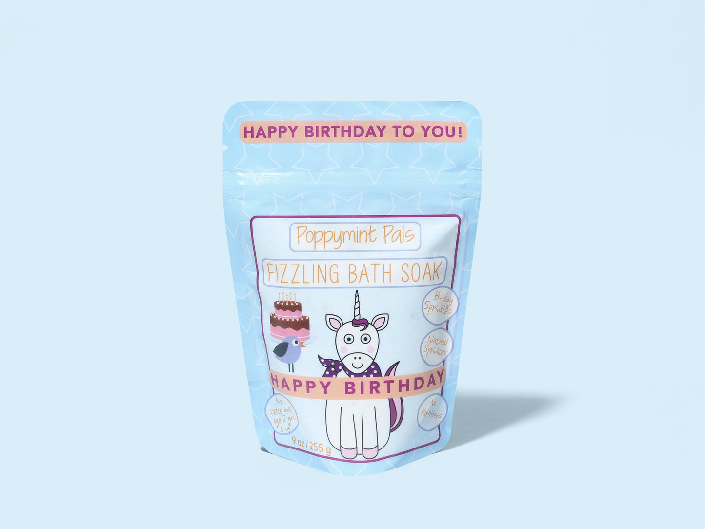 Poppymint Pals Happy Birthday Bath Soaks for Toddlers - Laki Naturals