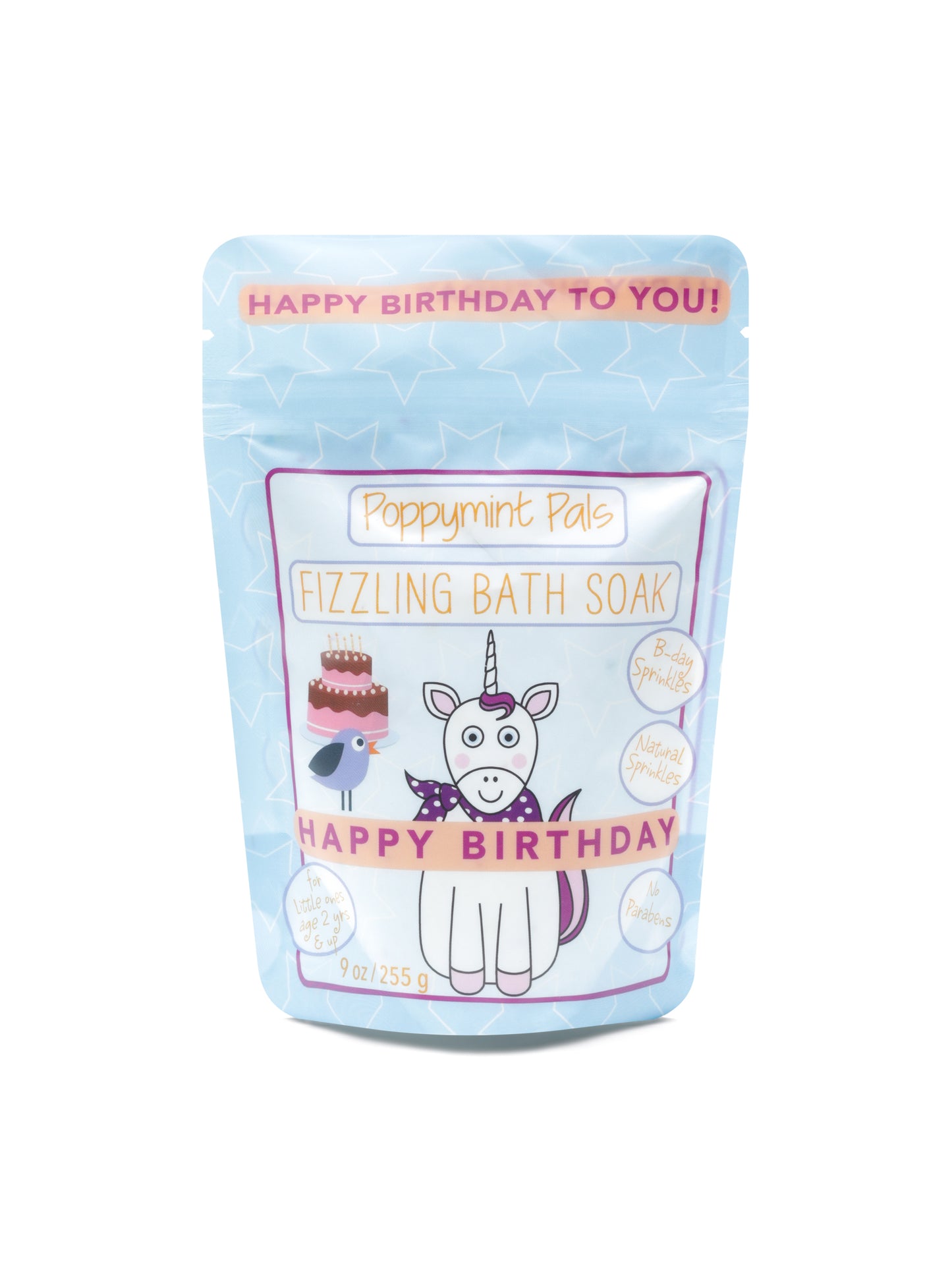 Poppymint Pals Happy Birthday Bath Soaks for Toddlers - Laki Naturals