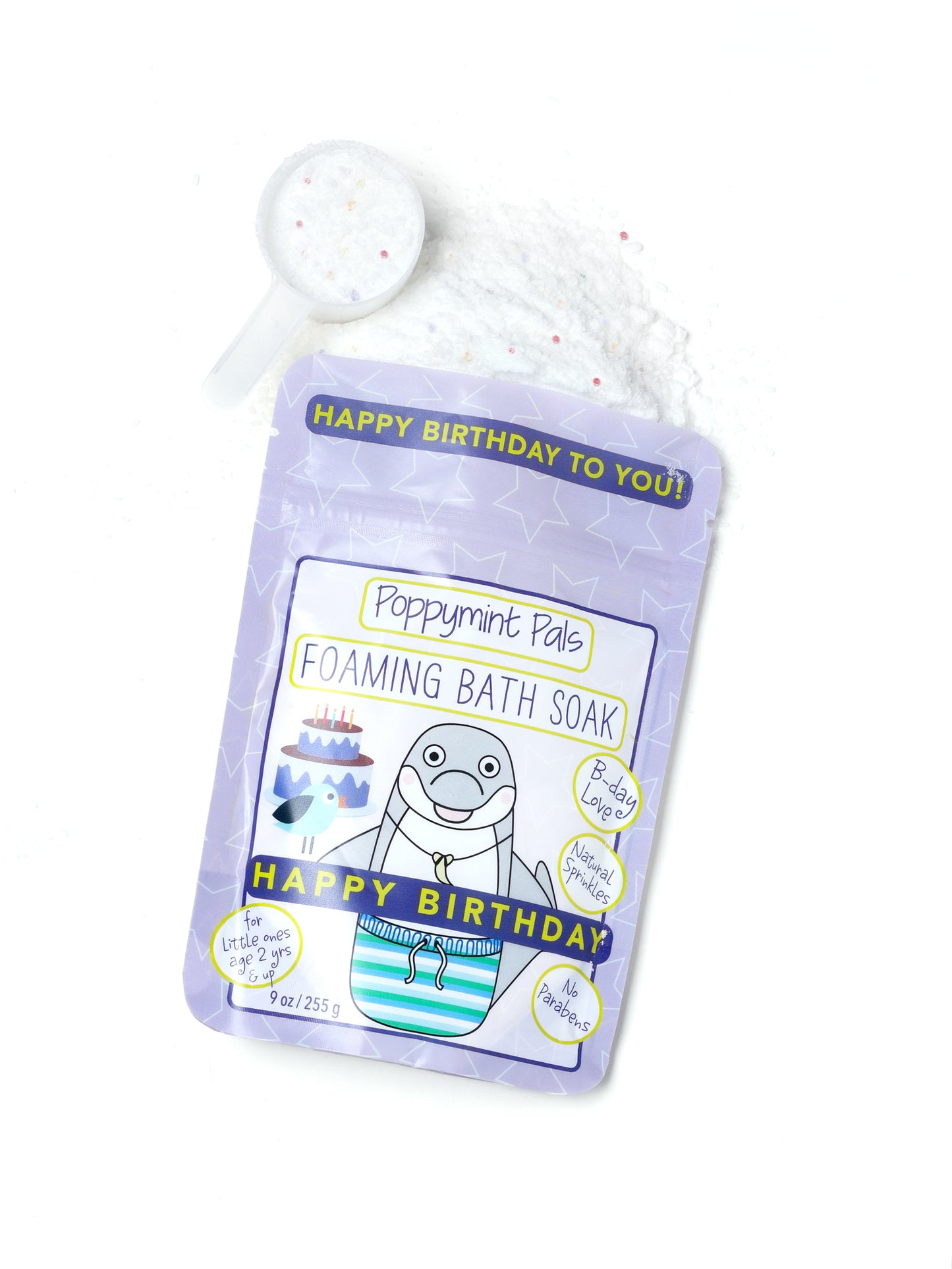 Poppymint Pals Happy Birthday Bath Soaks for Toddlers - Laki Naturals