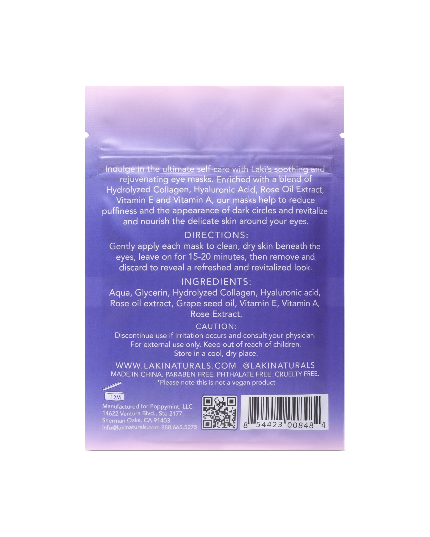 Soothing Under Eye Masks - Laki Naturals