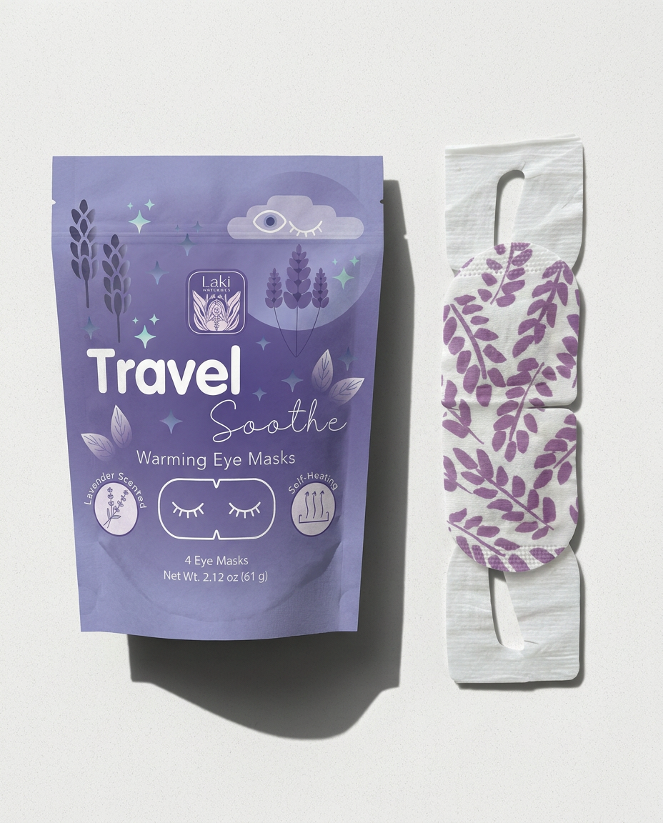 Travel Soothe Warming Eye Masks - Laki Naturals
