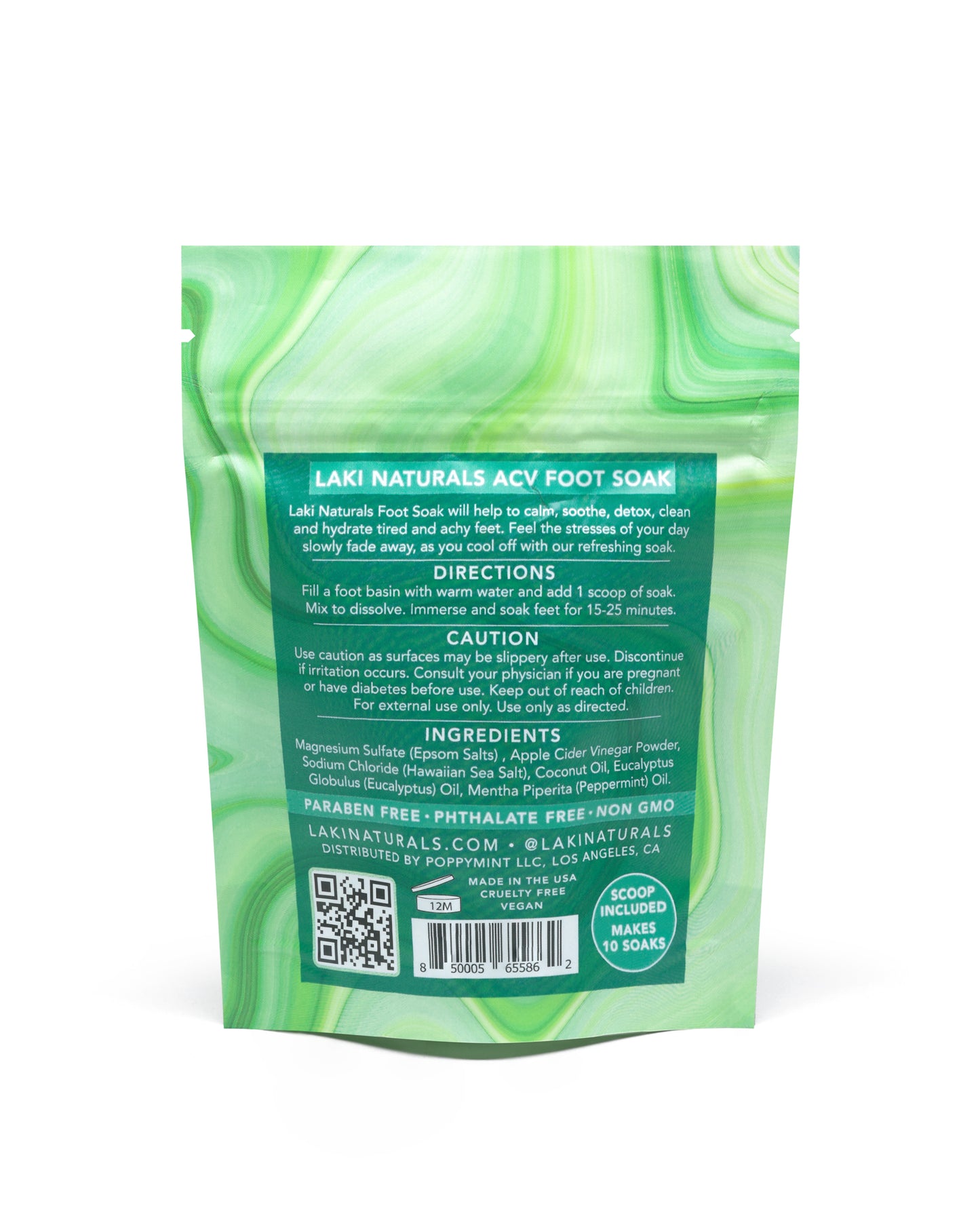 Mint & Eucalyptus Apple Cider Vinegar Foot Soak - Laki Naturals