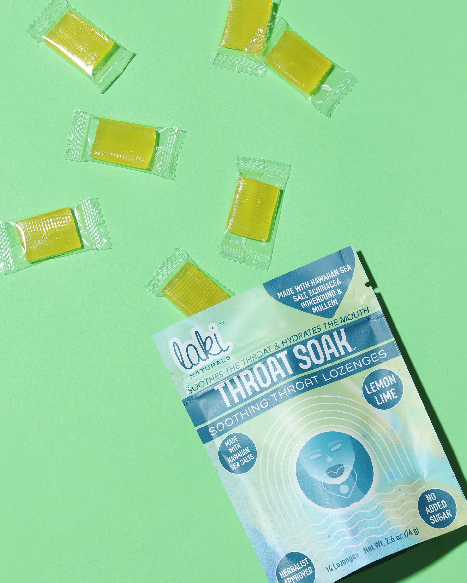 Functional Herbal Lozenges - Throat Soak - Laki Naturals