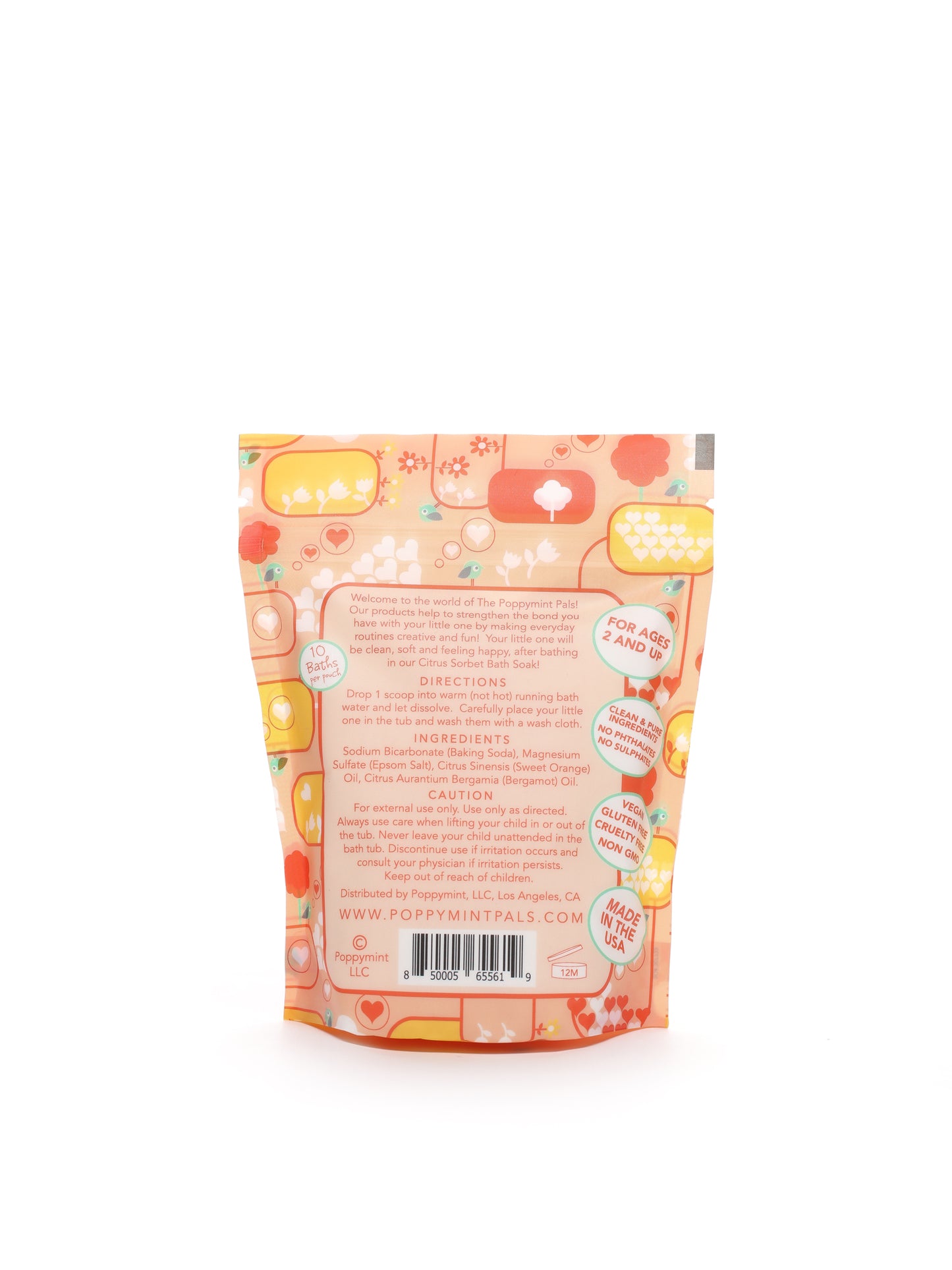 Poppymint Pals Bath Soaks for Toddlers - Laki Naturals