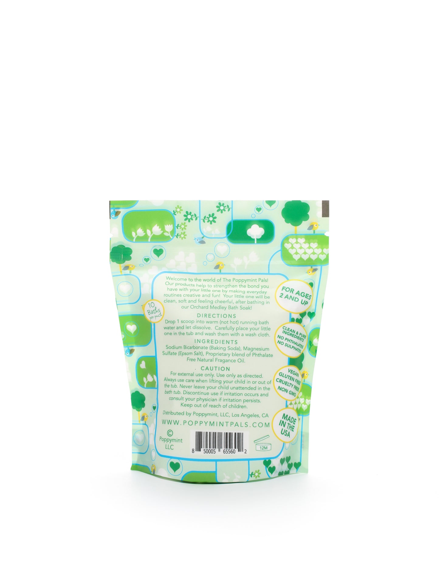 Poppymint Pals Bath Soaks for Toddlers - Laki Naturals