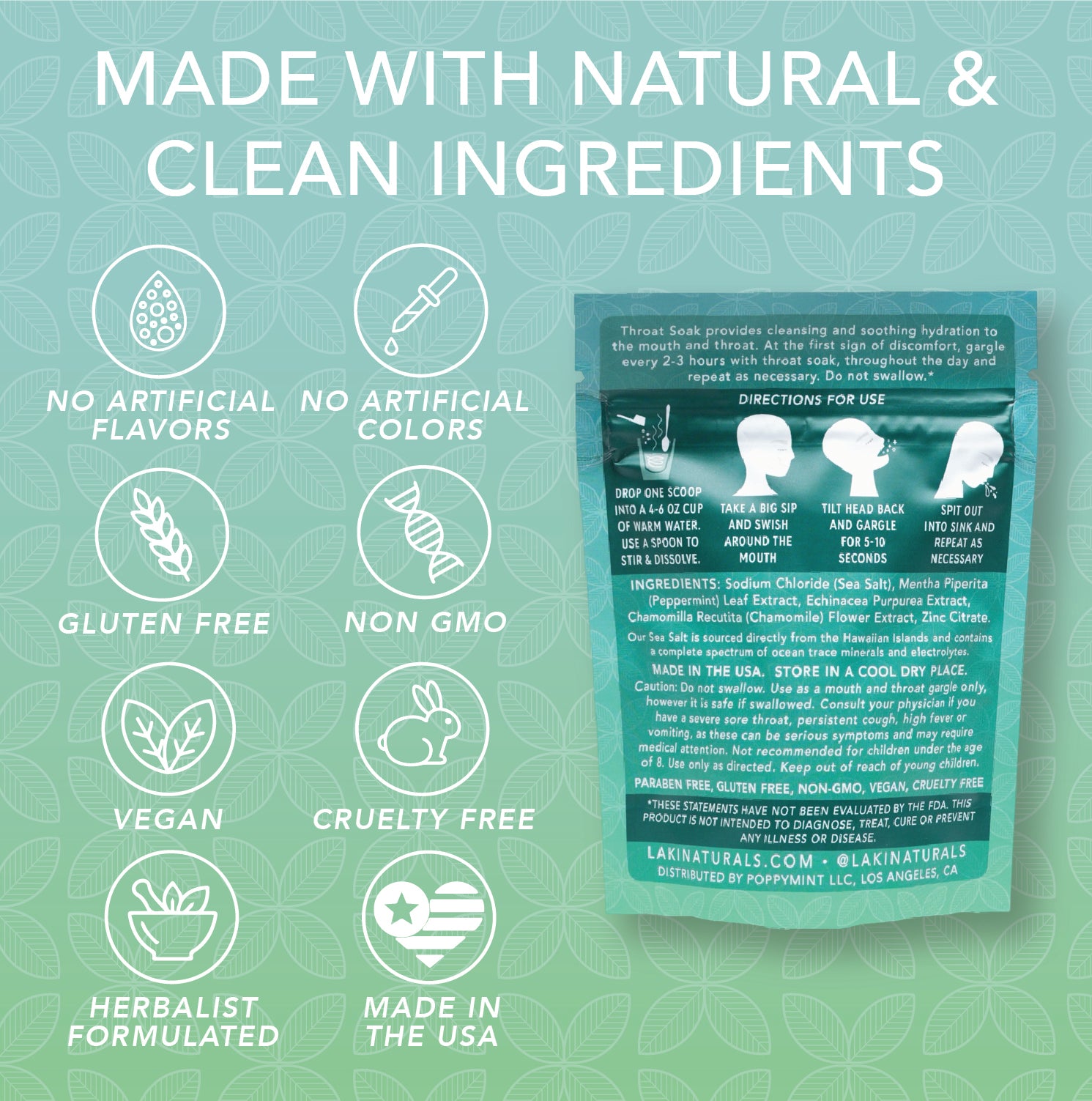 THROAT SOAK - ECHINACEA & MINT - Laki Naturals