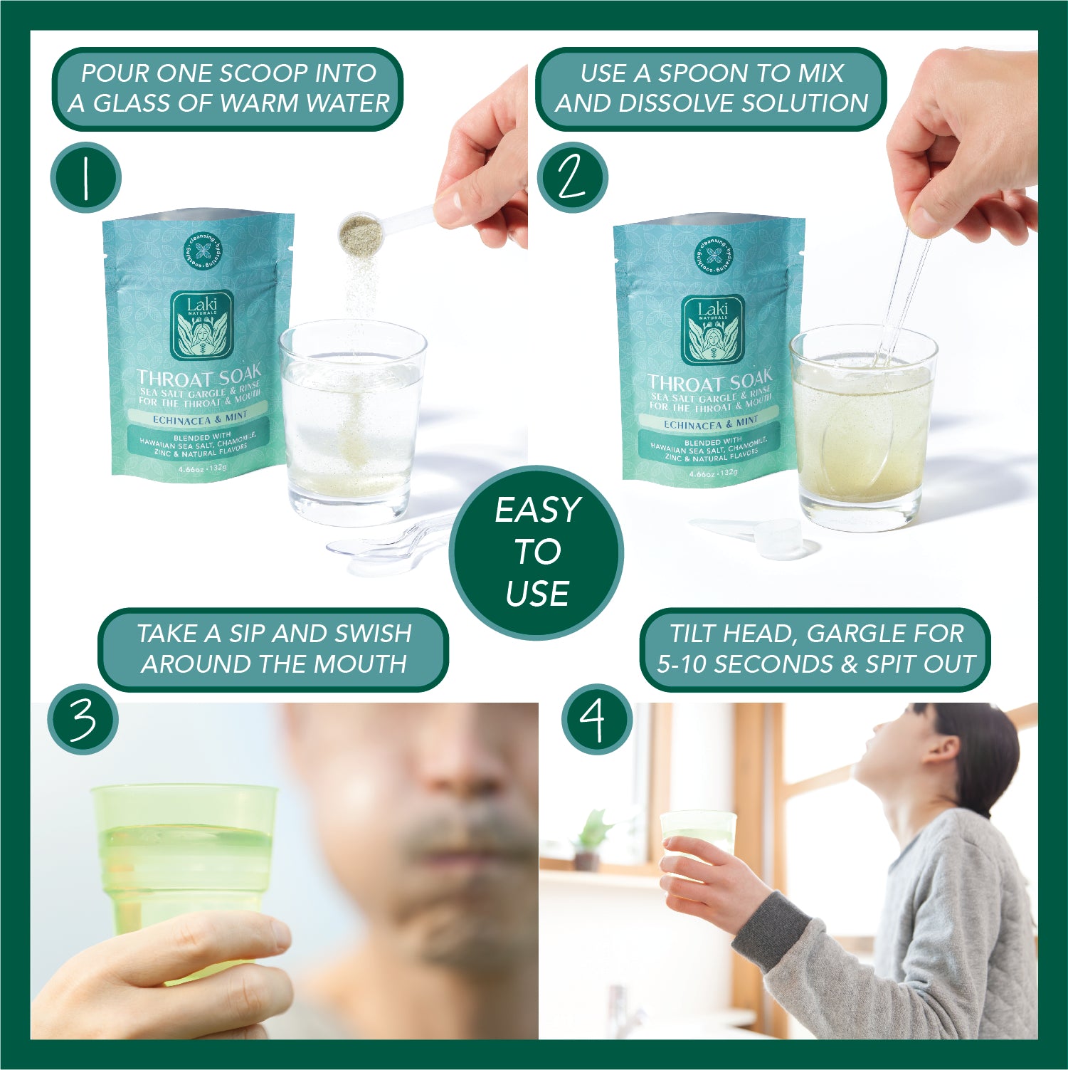 THROAT SOAK - ECHINACEA & MINT - Laki Naturals