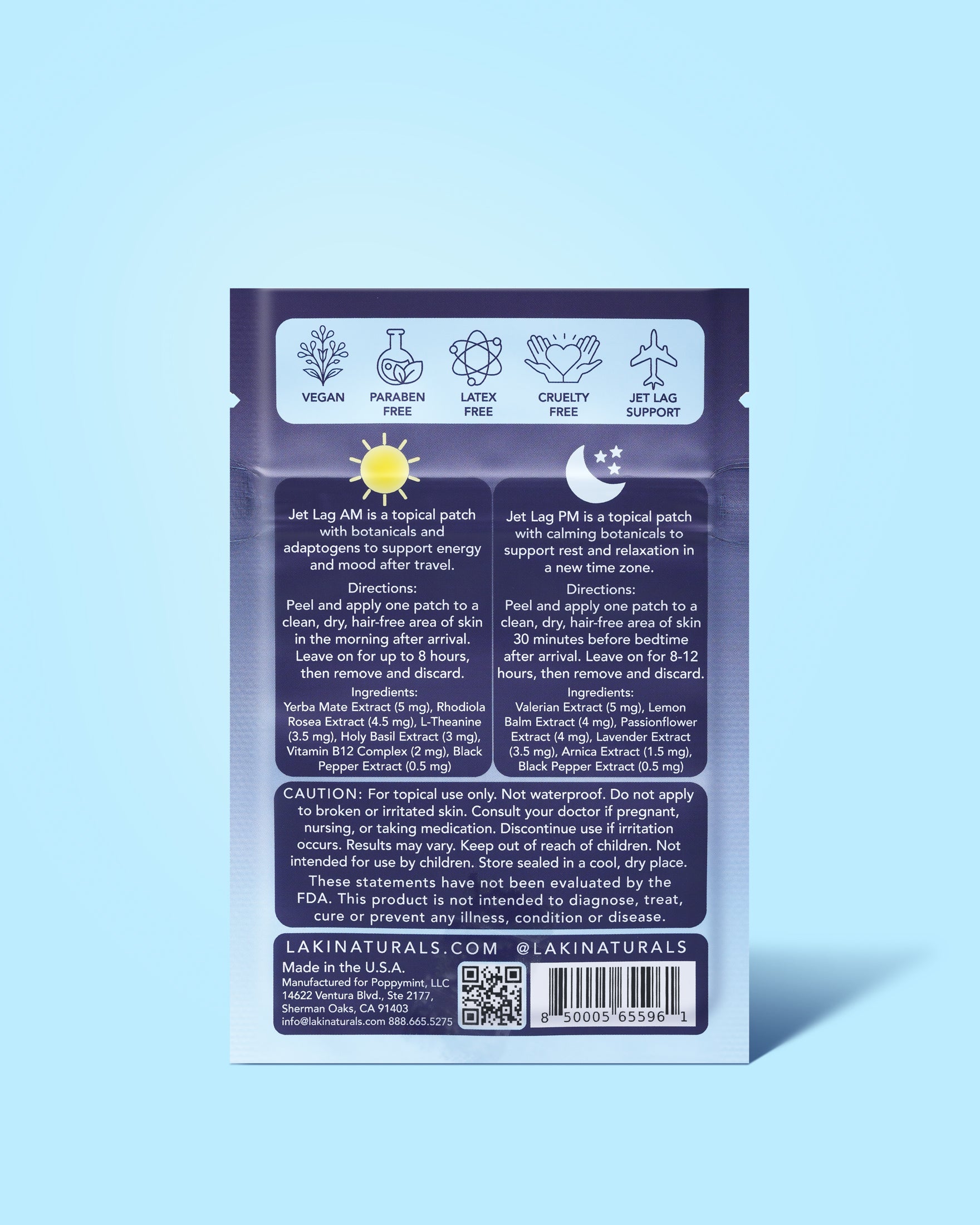 Jet Lag AM/PM Patch - Laki Naturals