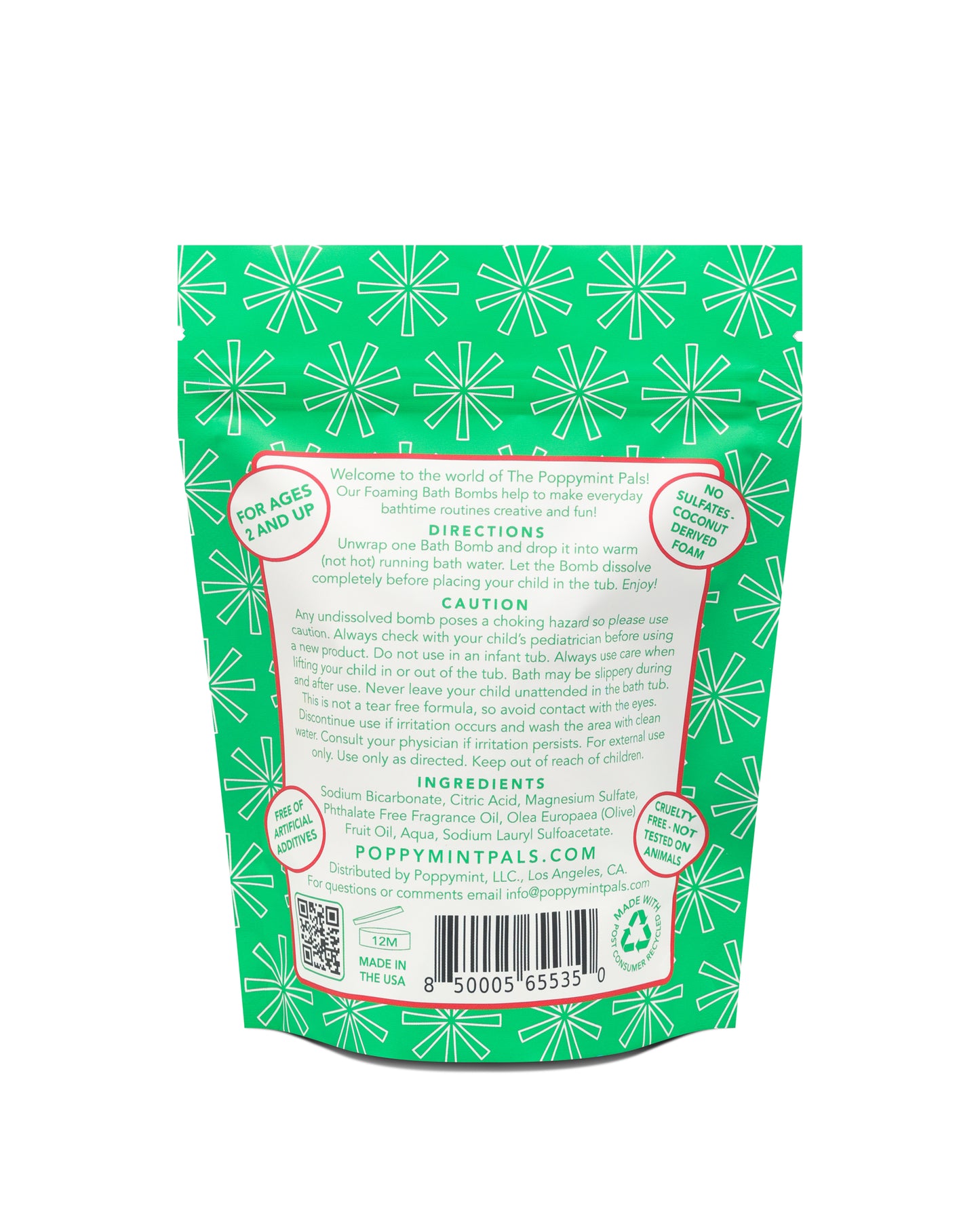 Poppymint Pals Holiday Bath Bombs - Laki Naturals