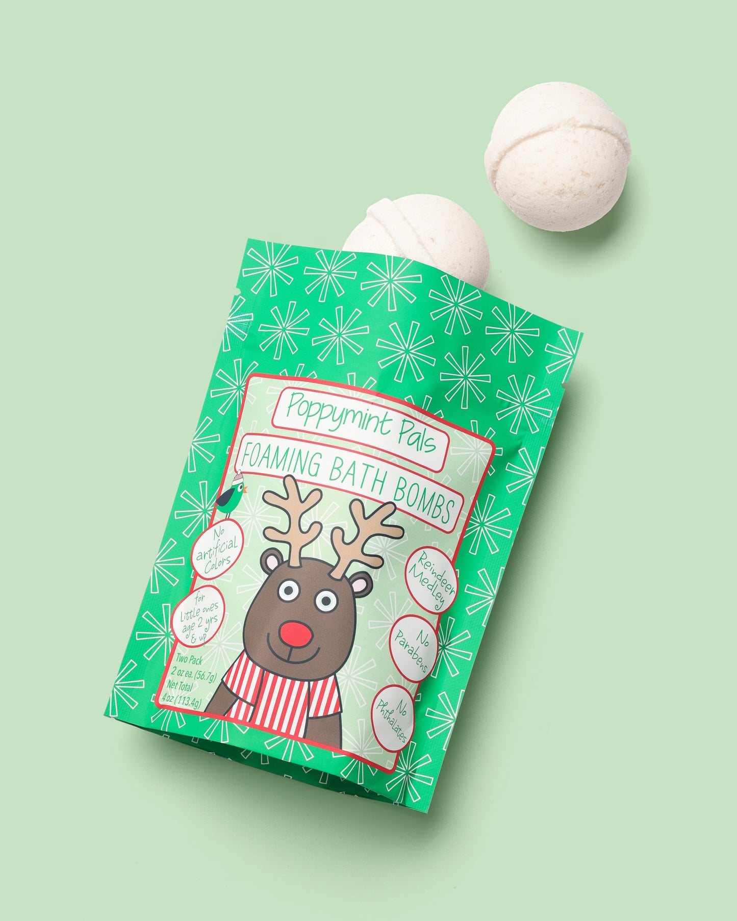 Poppymint Pals Holiday Bath Bombs - Laki Naturals