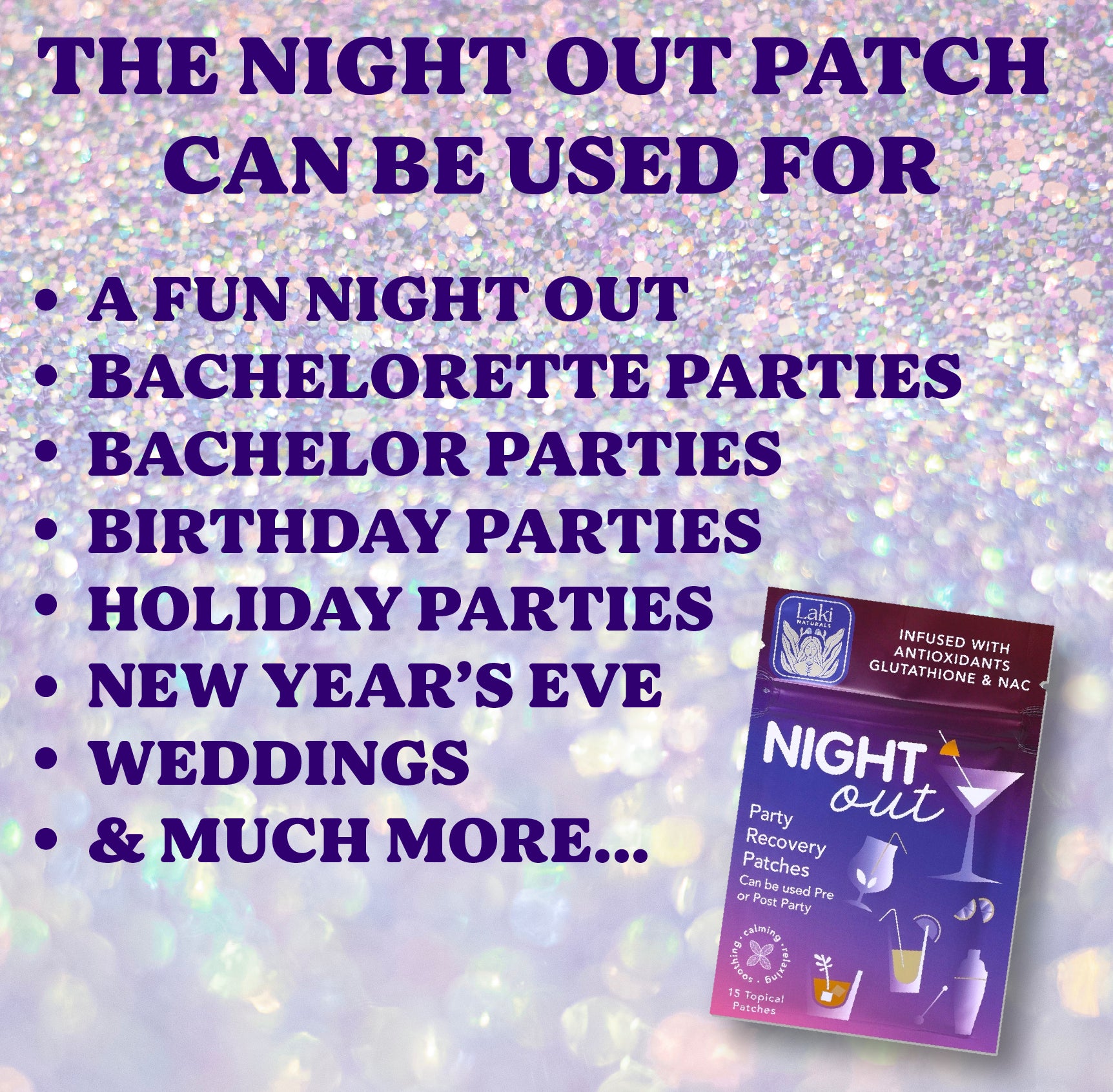 Night Out Patch for Hangovers - Laki Naturals