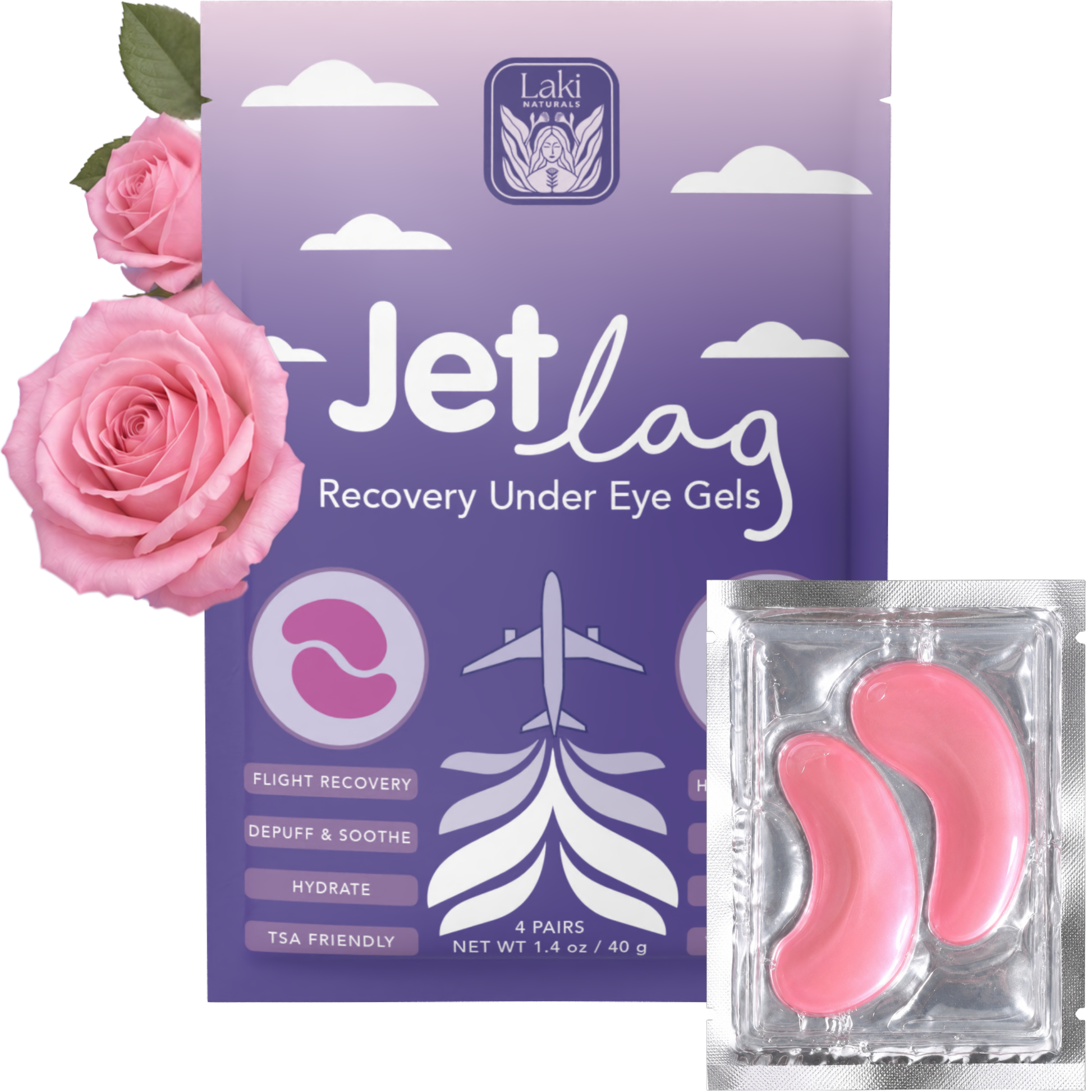 Jet Lag Under Eye Gels - Laki Naturals
