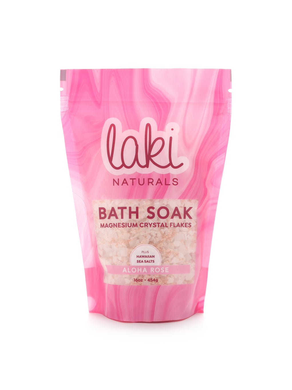 Aloha Rose Magnesium Flakes Bath Soak  - Laki Naturals