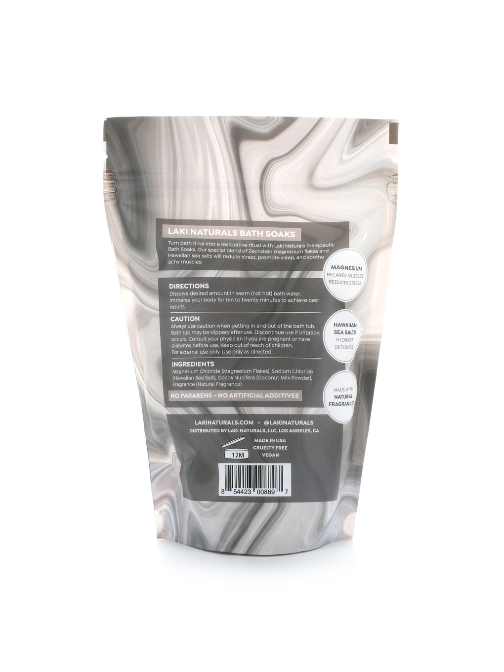 Coconut Milk Magnesium Flakes Bath Soak  - Laki Naturals