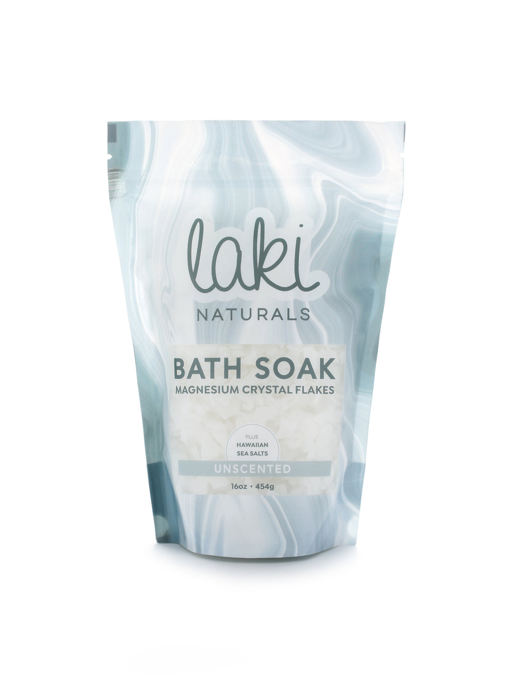 Unscented Magnesium Flakes Bath Soak  - Laki Naturals
